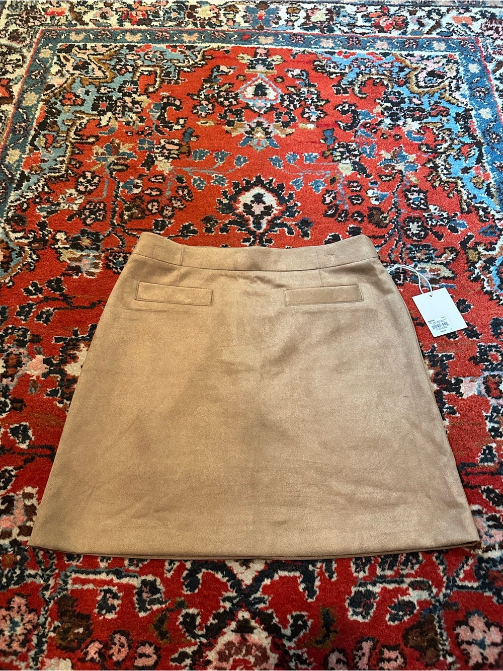 LC Lauren Conrad Tan A-Line Mini Skirt